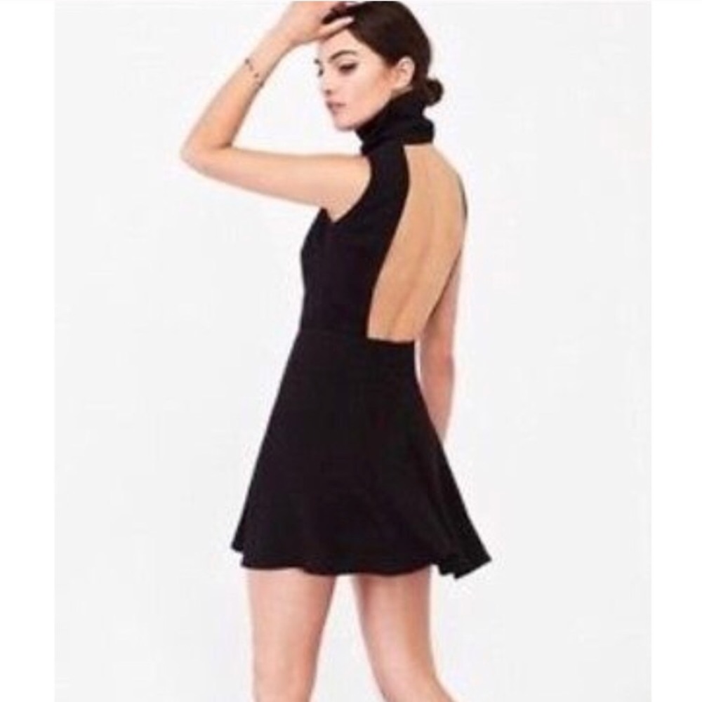 Reformation black mini dress